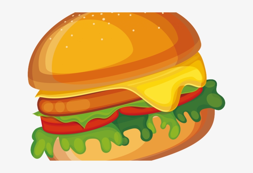 Veggie Burger Clipart - Burger Clipart Png, transparent png download