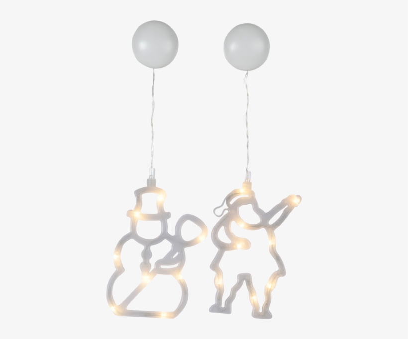 Silhouette 2 Pack Sparky - Tomte & Snögubbe Siluett 2p Led - Star Trading, transparent png download