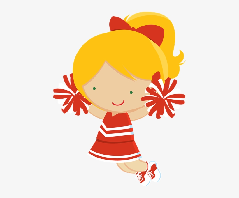 Ready To Roll, Cheerleader Clipart, 1st Birthdays, - Red Cheerleader Clipart, transparent png download