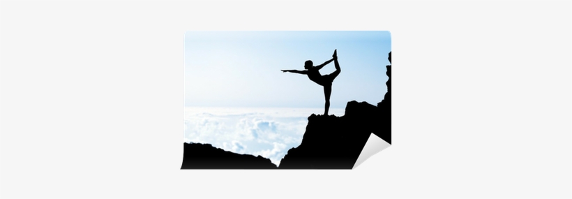 Woman Doing Yoga Sunset Silhouette Wall Mural • Pixers® - Anodea Judith's Chakra Yoga [book], transparent png download