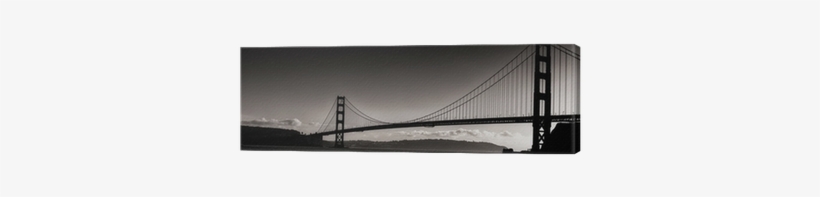 Sunset Silhouette Panoramic View Of The Golden Gate, transparent png download
