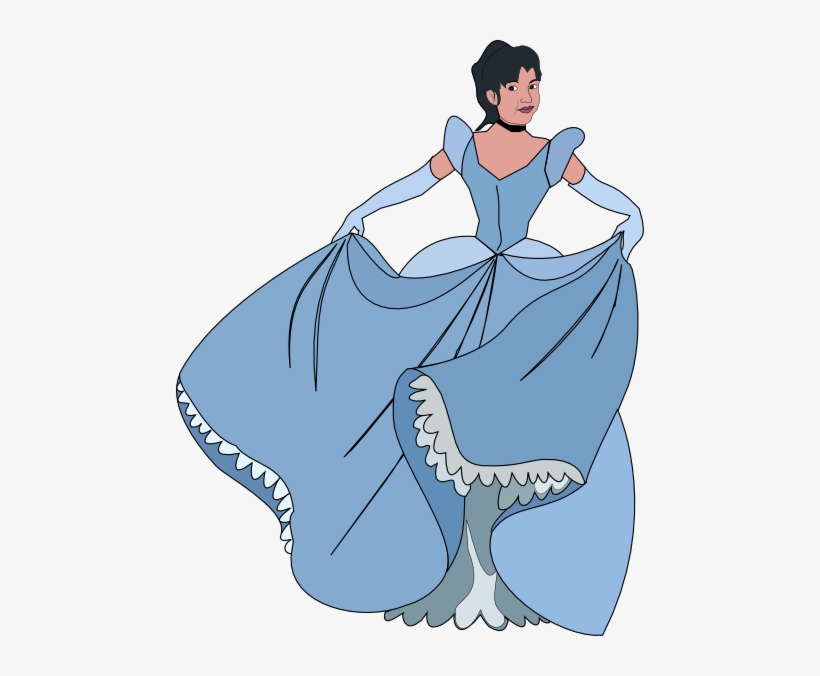 Cinderella Silhouette - Princess Clip Art, transparent png download