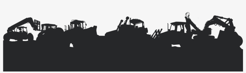 Construction Equipment Silhouette - Silhouette, transparent png download