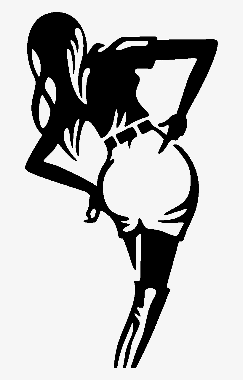 Sticker Fille Mignonne Ambiance Sticker Mac Sexygirl - Macbook Pro Decals, transparent png download