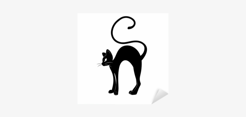 Arched Back Cat Silhouette, transparent png download