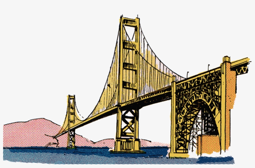 Bridge Vintage Clip Art - Bridge Png Clipart, transparent png download