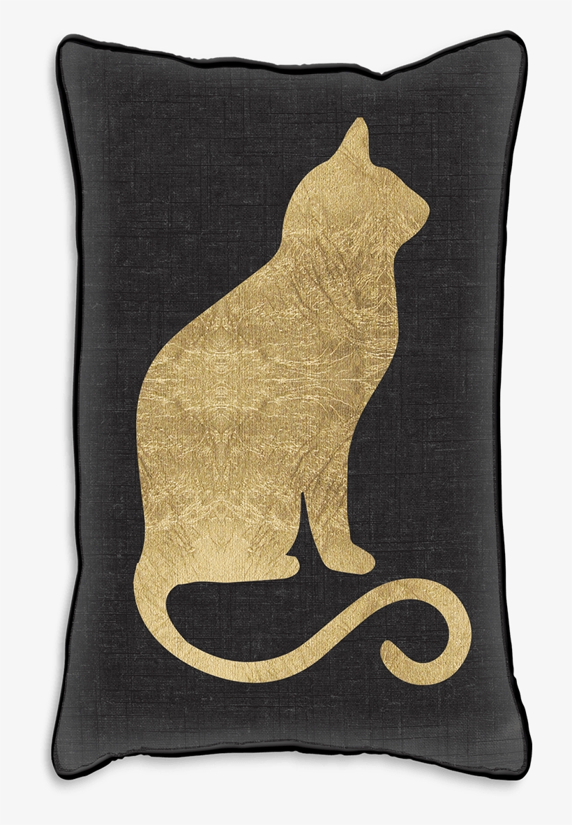 Cat Silhouette Pillow - Lady Jayne Cat Silhouette Double Side Throw Pillow, transparent png download
