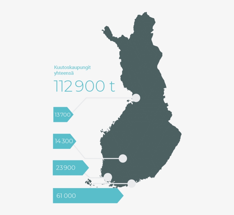 In 2016, Approximately 20,000 Tonnes Of Wood Waste - Map Of Finnish Cities, transparent png download