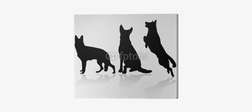 German Shepherd Silhouette, transparent png download
