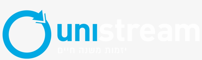 Unistram Logo Heb New White-2 - Netanya, transparent png download