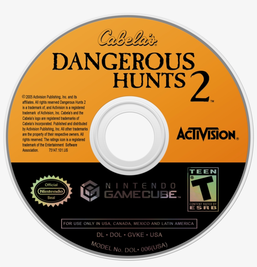 Cabela's Dangerous Hunts 2 - Kirby Air Ride Disc, transparent png download