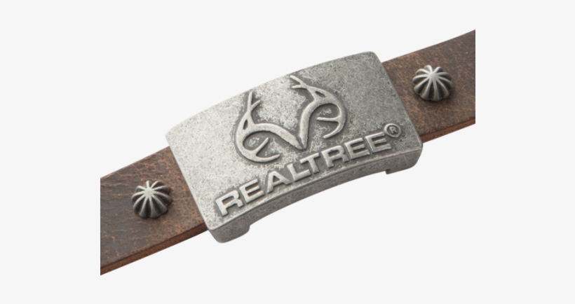 Realtree Brown Leather Magnetic Wristband - Leather, transparent png download