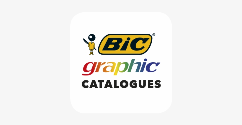 Follow Us - Apps - Bic Graphic Logo Png, transparent png download