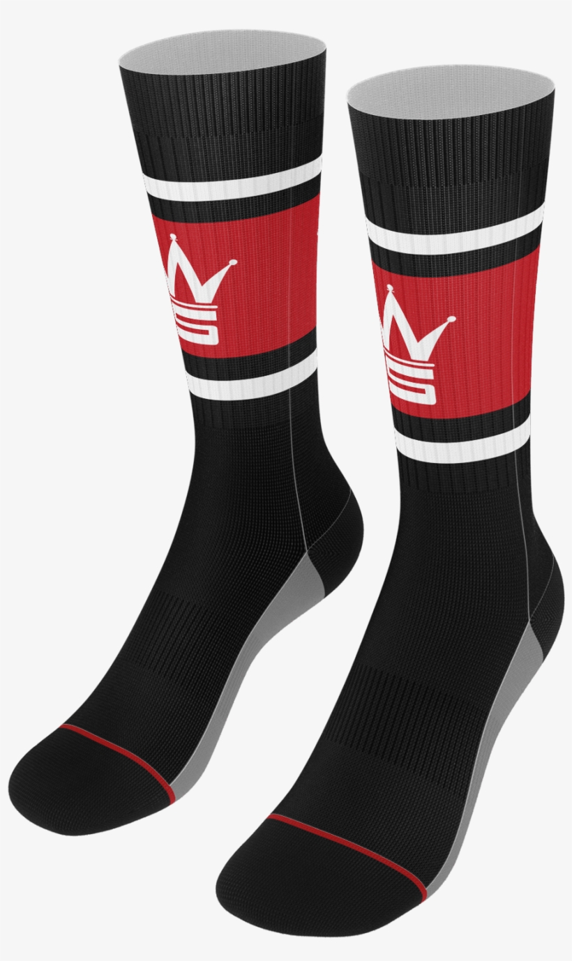 Crown Logo Black Socks Crown Logo Black Socks Sock PNG Image