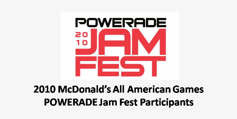 2010 Powerade Jam Fest Participants - Powerade Jam Fest 2016, transparent png download