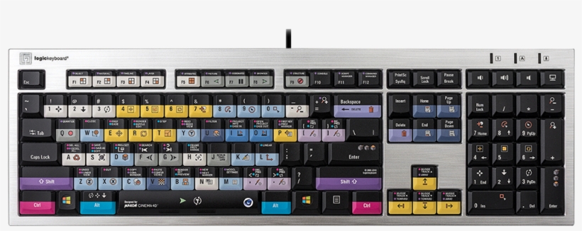 Maxon Cinema 4d Slim Pc Keyboard - Computer Keyboard, transparent png download