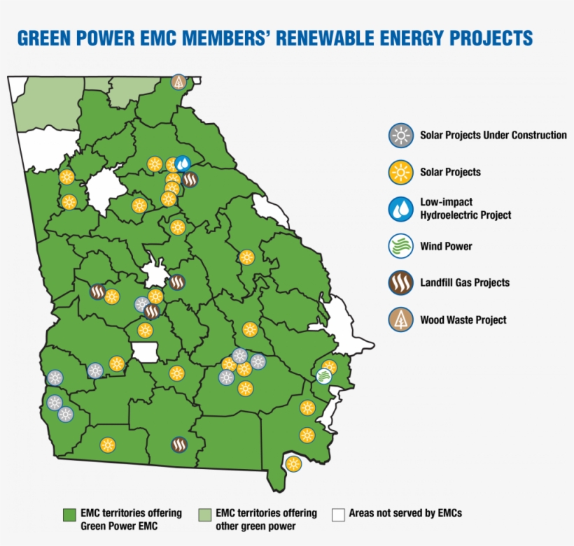 Green Power Emc Members' Renewable Energy Projects - Renewable Energy, transparent png download