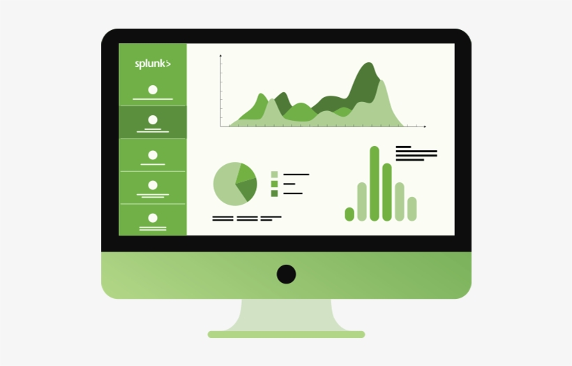 Splunk - Led-backlit Lcd Display, transparent png download