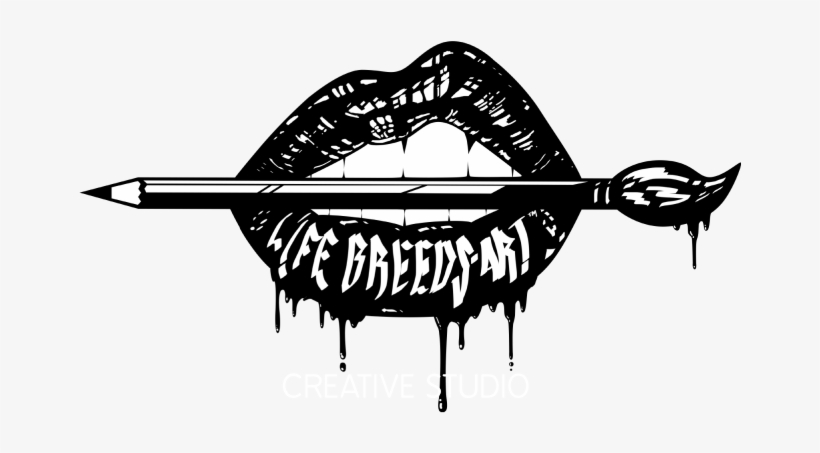 Life Breeds Art - T-shirt, transparent png download