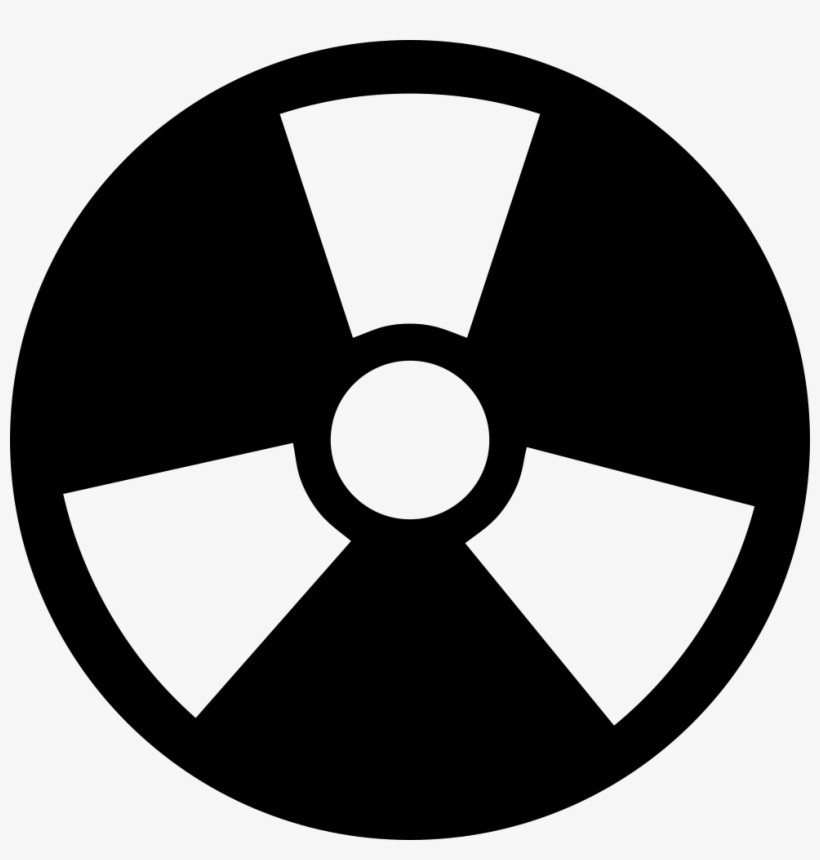 Radiation Circular Symbol With Three Rays Comments - Radiation Icon, transparent png download