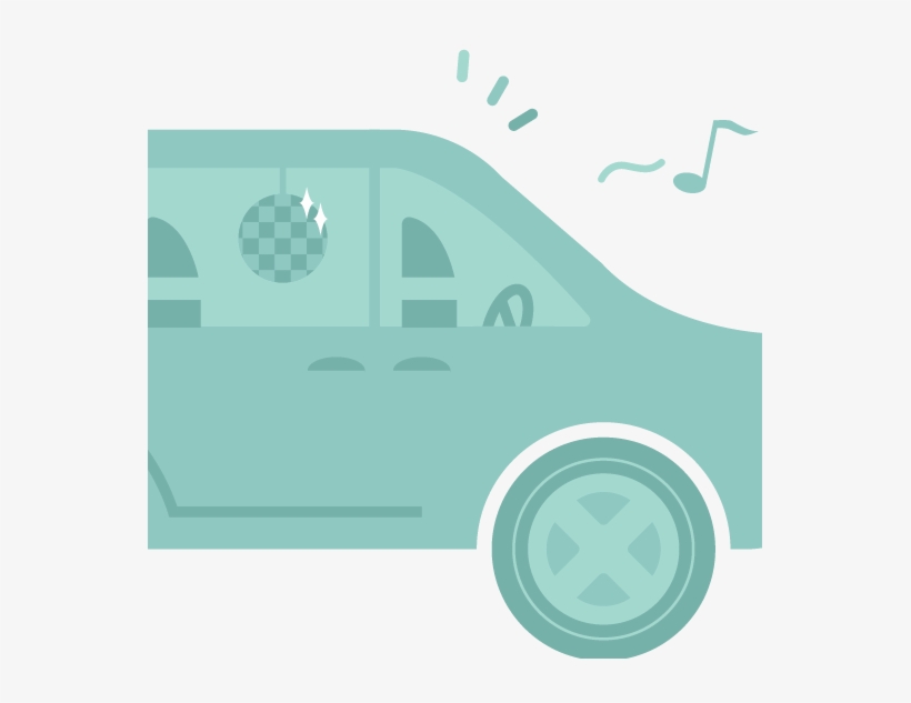 Party Minivan - Square - Portable Network Graphics, transparent png download