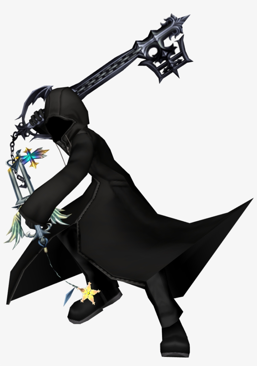 Hooded Roxas Render By Renzo Senpai-d9aw6lo - Kingdom Hearts Hooded Roxas, transparent png download