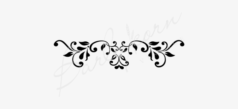 Baroque Flourish Stencil - French Stencil, transparent png download