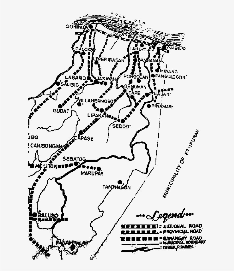Map Of Municipality Of Roxas, Zamboanga Del Norte - Municipality Of Roxas, transparent png download