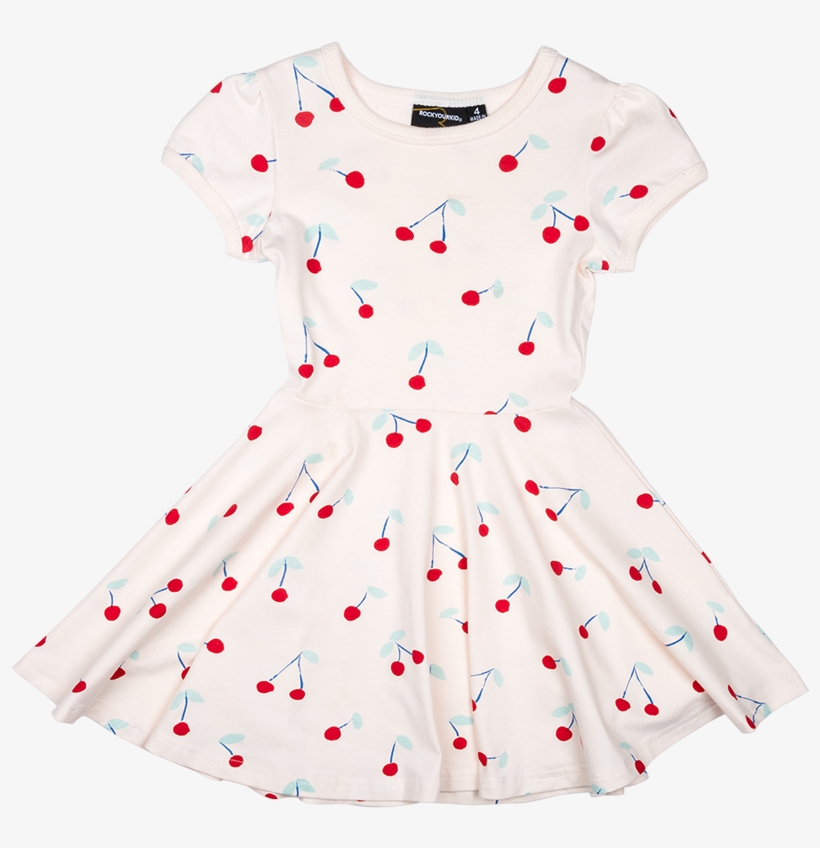 Ryk Cherry Bob Ss Waisted Dress Front V=1510470626 - Dress, transparent png download