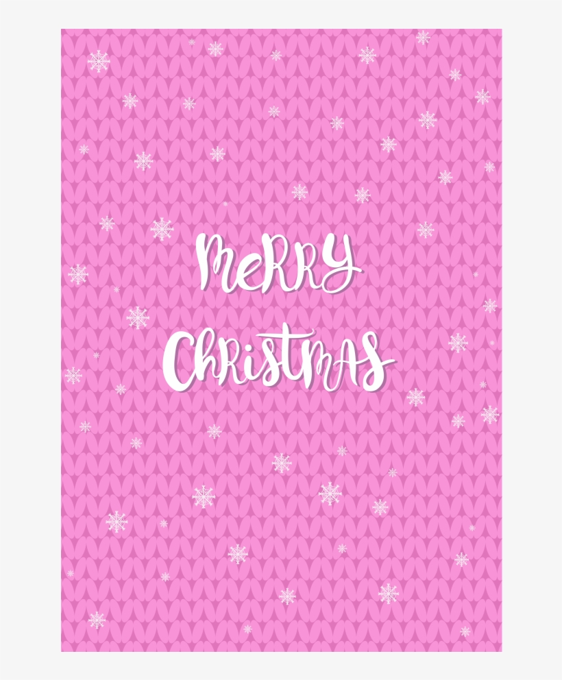 Pink Girl Christmas Background Cartoon Card Psd Source - Christmas Day, transparent png download