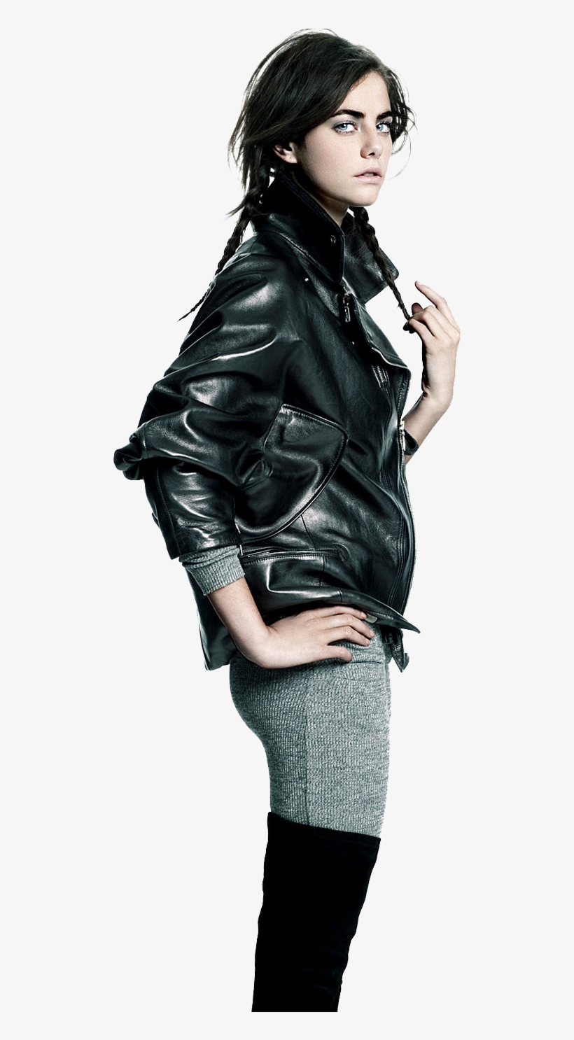 Kaya Scodelario Png Transparent - Kaya Scodelario Leather Jacket, transparent png download