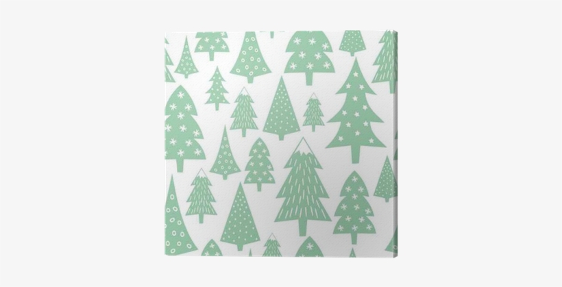 Varied Xmas Trees And Snowflakes - Scandi Trees Wall Stickers, transparent png download