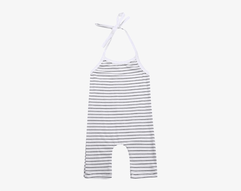 Petite Bello Jumpsuit 0-6 Months Black & White Striped - Sheep, transparent png download