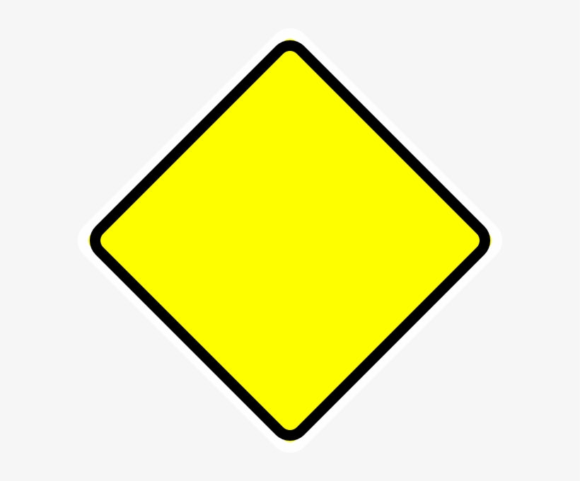 Black On Yellow Sign, transparent png download