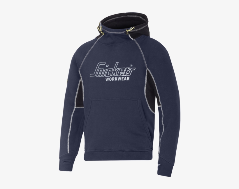 Snickers Logo - Snickers Workwear Snickers 2815 Logo Hoodie Navy/black, transparent png download