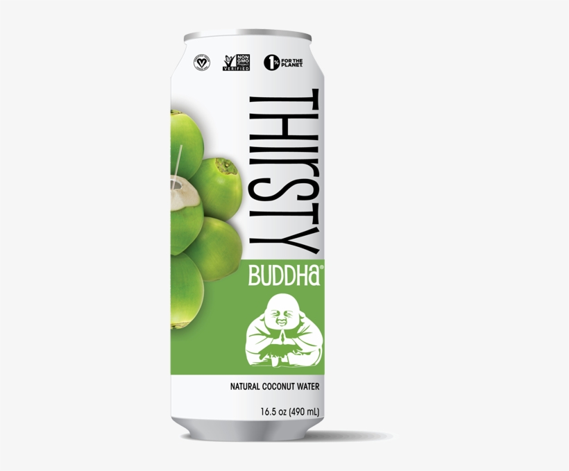 Thirsty Buddha All-natural Coconut Water - Thirsty Buddha Sparkling Coconut Water, transparent png download