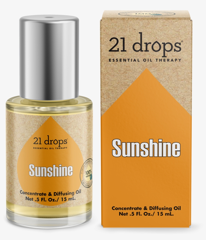 21 Drops Sunshine Essential Oil Concentrate Diffusing - Essential Oil, transparent png download