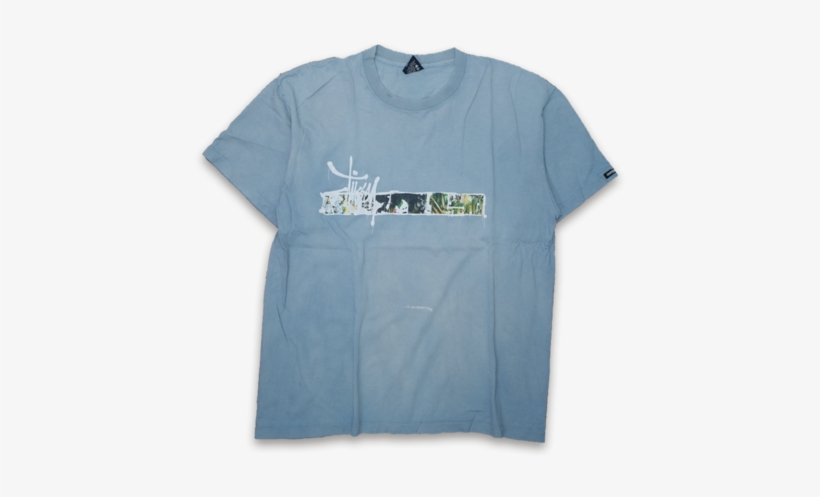 Vintage Stussy Print T-shirt - T-shirt, transparent png download