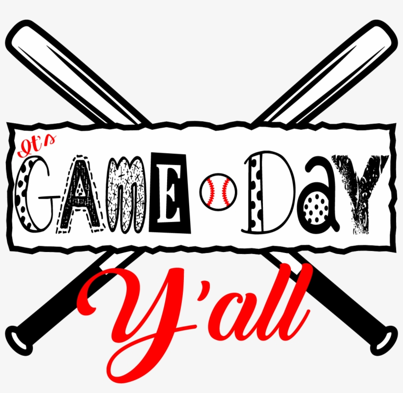 Baseball Softball Custom Transfers- 2017 Sew Down South - Baseball Game Day Clipart, transparent png download