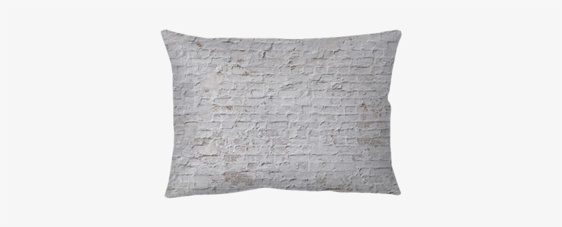 White Grunge Brick Wall Background Throw Pillow • Pixers® - Fotobehang - To Be Hip, New York City, transparent png download