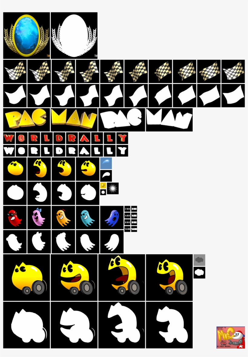 Click For Full Sized Image Title Screen - Pac Man World Rally Xbox 360, transparent png download