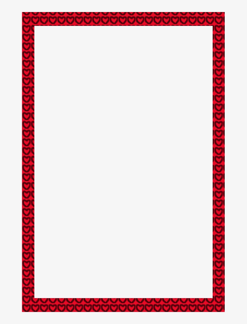 Valentine Day Red Frame Photoshop Cs5 - Orange, transparent png download