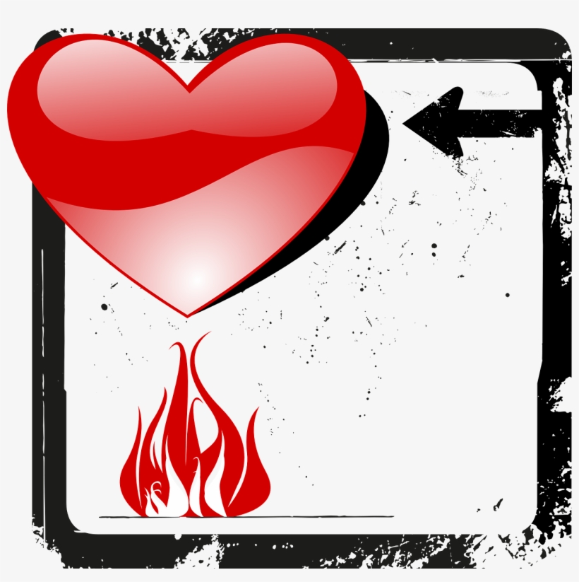 Valentine Heart Fire - Tasse Des Valentines Der Anti--valentinsgrüße, transparent png download