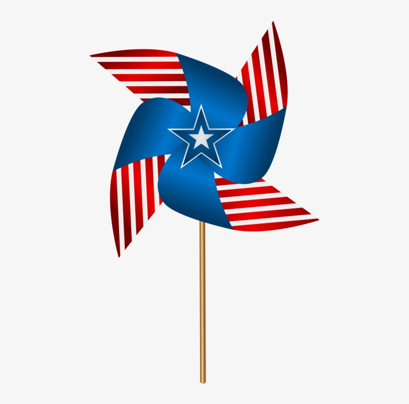 Free Png Usa Pinwheel Image Png Images Transparent - Transparent July Clip Art, transparent png download