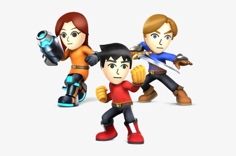 Label - Super Smash Bros Ultimate Mii Fighters, transparent png download