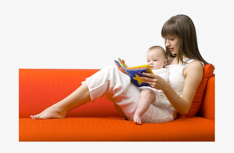 General Child Care - Read Book With Baby Png, transparent png download