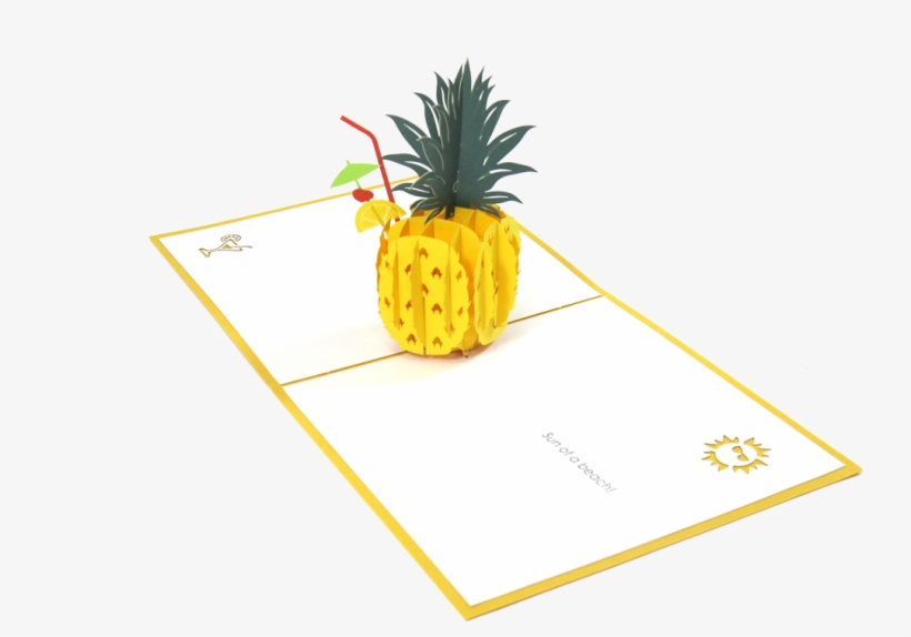 Pineapple - Pineapple Pop Up Card, transparent png download