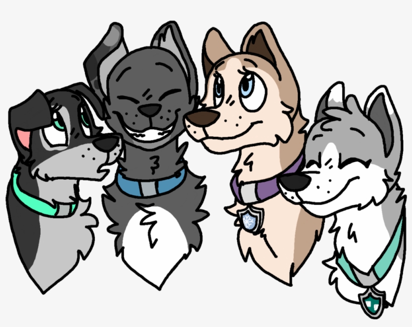 Cameron And Andrea With Momma Icee And Auntie Tundra - Gambar Paw Patrol Fanon Wiki 4, transparent png download