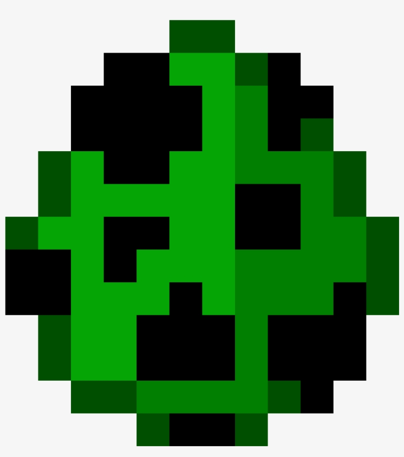 Creeper Spawn Egg Minecraft Eggs PNG Image Transparent PNG Free