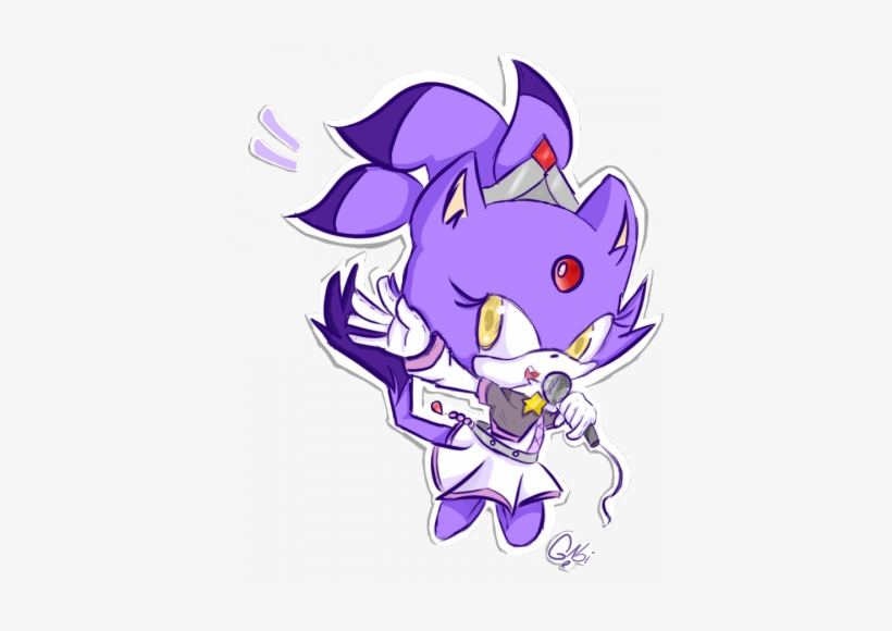 Blaze The Cat Wallpaper Entitled Blaze The Cat - Blaze The Cat Chibi, transparent png download